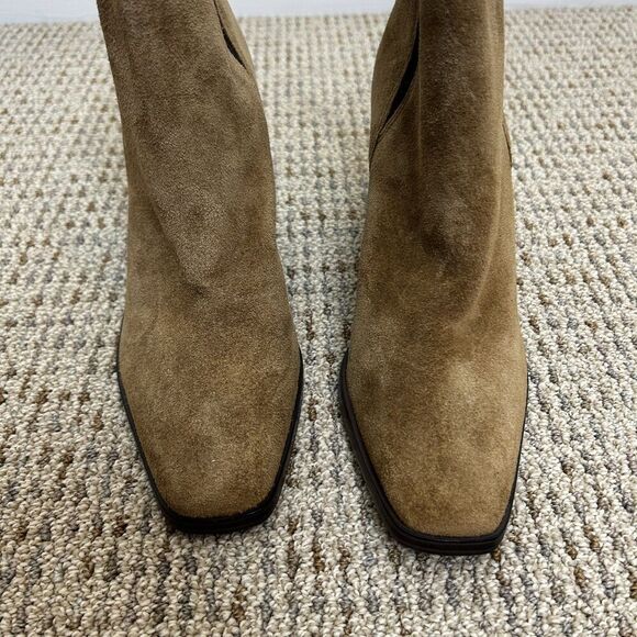 NEW Marc Fisher LTD Kristie Heeled Boots Brown Suede Women's Size 8.5 M - Picture 6 of 10